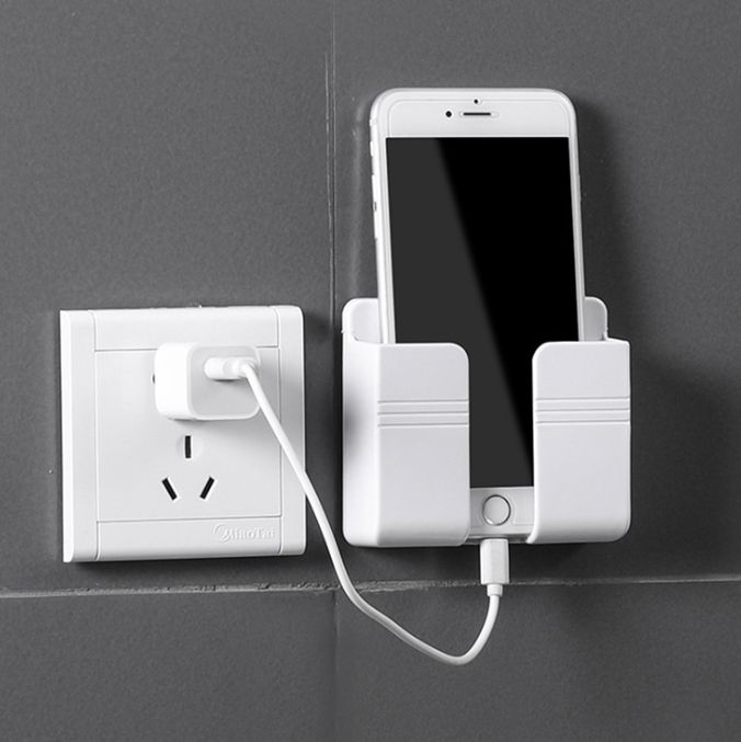 Wall-mounted mobile phone charging and storage rack Specification image