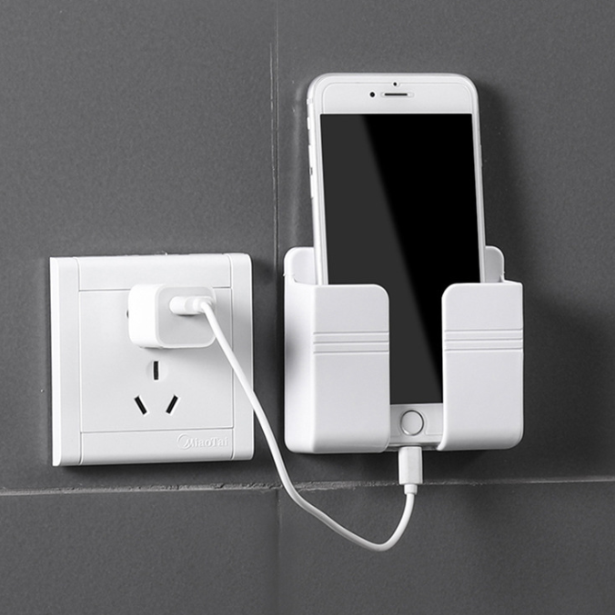 Wall-mounted mobile phone charging and storage rack detail image 3