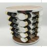 20 bottles rotating spice rack
