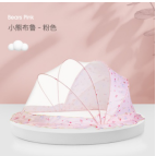 卡通圆底遮光小熊款粉色加厚布料小号详情图1