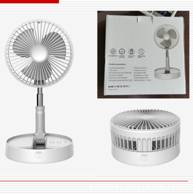 折叠风扇USB多功能便携式家用收纳伸缩创意风扇详情图1
