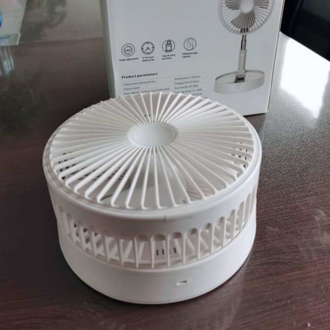 折叠风扇USB多功能便携式家用收纳伸缩创意风扇详情图3