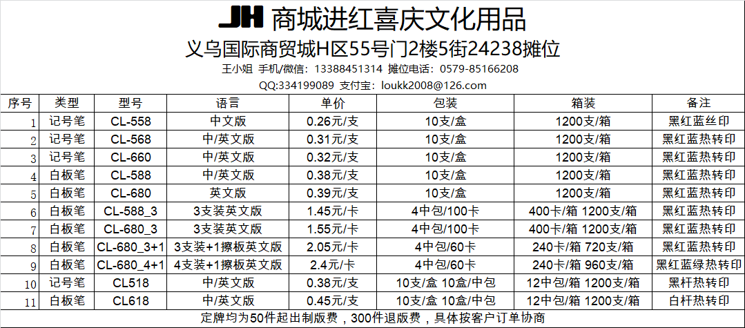 Marke WhiteBoard 3+1 白板笔 680 记号笔 可擦写笔详情图5