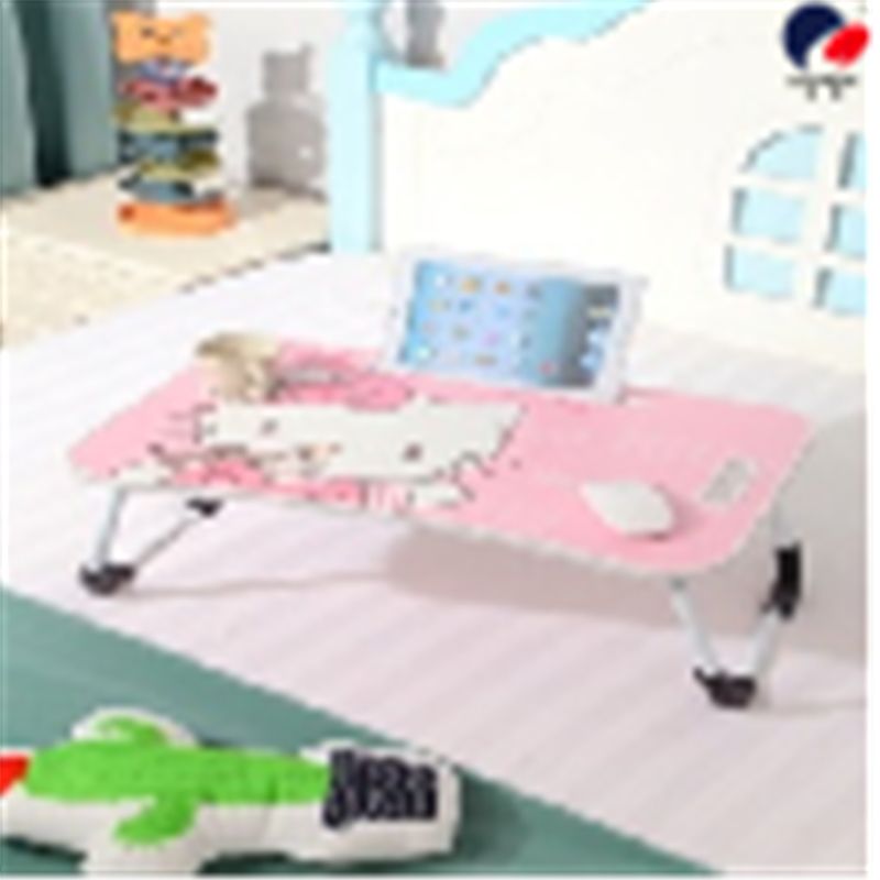 Notebook, bed computer desk, dormitory lazy person foldable multi-functional home writing desk, creative cartoon and cute details Picture
