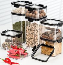 Household food grade clear plastic sealed jar