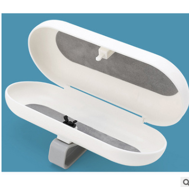 车载眼镜专用收纳盒防破碎带遮阳板通用款收纳墨镜盒子详情图2