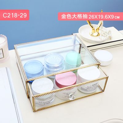 Gold peach pericardium border jewelry box