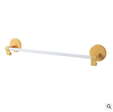 Hole-free bathroom storage rack, home wall-mounted towel bar, Nordic minimalist bathroom towel storage rack detail image 1