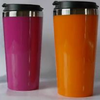 双层内钢外塑汽车杯