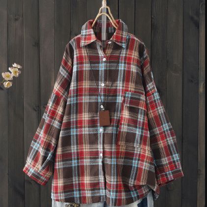 新款宽松韩版设计感小众衬衣上衣复古港味