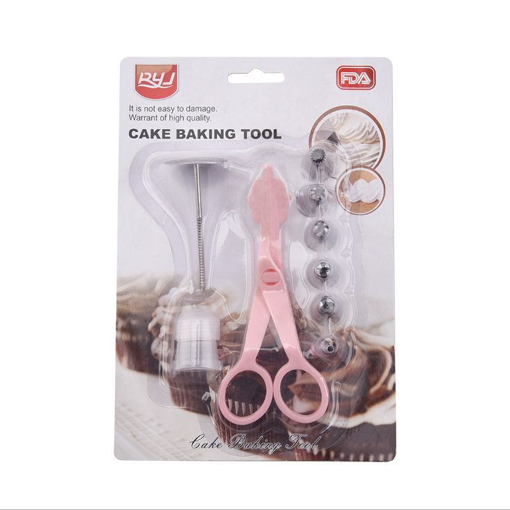 Stainless steel decorating mouth decorating scissors decorating bag baking kit Cake baking kit