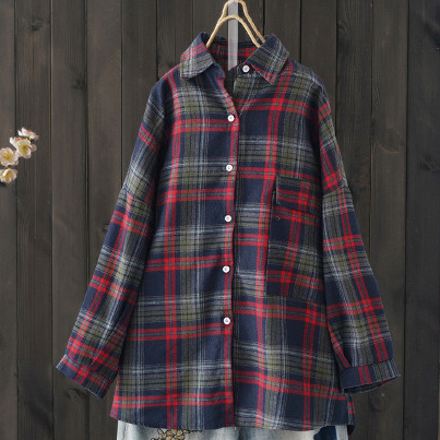 新款宽松韩版设计感小众衬衣上衣复古港味详情图2