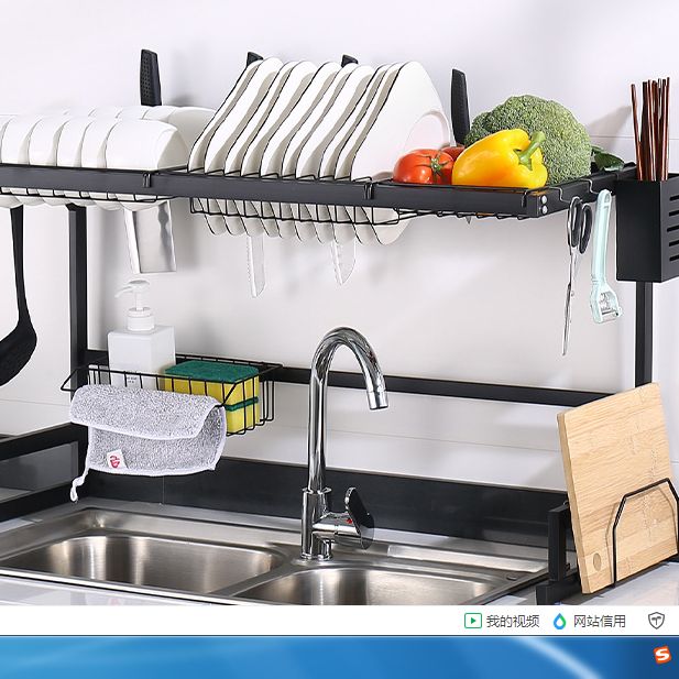 Countertop dish storage rack Drying bowl rack stainless steel