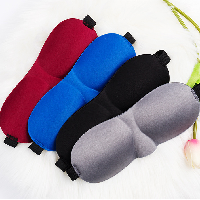 3d眼罩有鼻梁架眼罩3D立体痕护眼罩男女学生睡觉航空飞机午休遮光用睡眠眼罩。