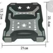 笔记本电脑支架调节散热支架可调挡折叠懒人桌面便携电脑支架详情图3