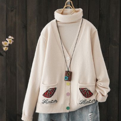Spring and fall sweater coat cardigan
