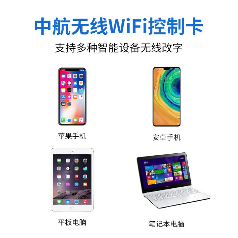 厂家直销 中航ZH-W2l led 控制卡 中航控制卡WIFI控制卡 买十送一细节图