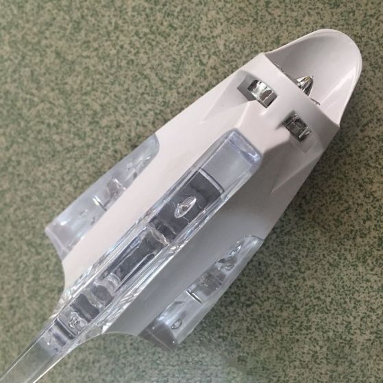 汽车风吹天线灯 鲨鱼鳍大风力灯 汽车节能风能灯 汽车警示灯细节图