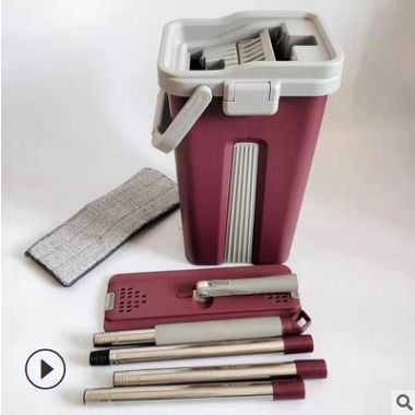 Hand free tablet mop Lazy household cleaning mop mop scraper mop bucket floor mop