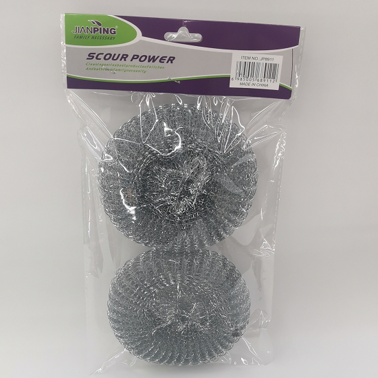 清洁网球厨房清洁用品网球2个订卡袋装清洁球镀锌球多功能清洁刷详情图5