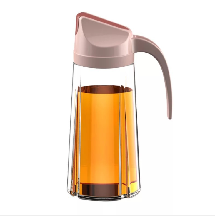 The glass dust-proof and leak-proof oil can automatically open and flip the lid detail image 3