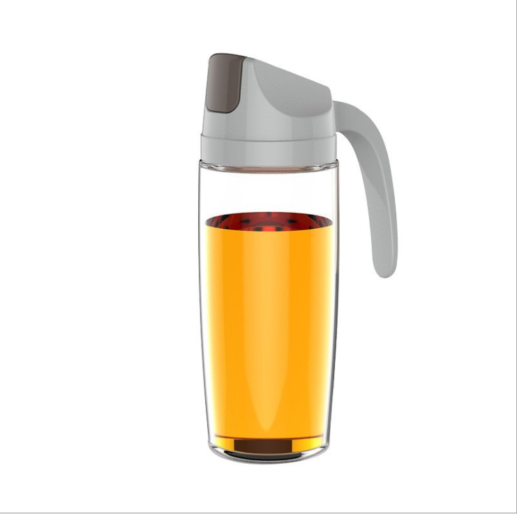 The glass dust-proof and leak-proof oil can automatically open and flip the lid detail image 2