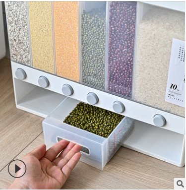 五谷杂粮罐储米箱分格详情图4