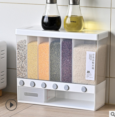 五谷杂粮罐储米箱分格详情图3