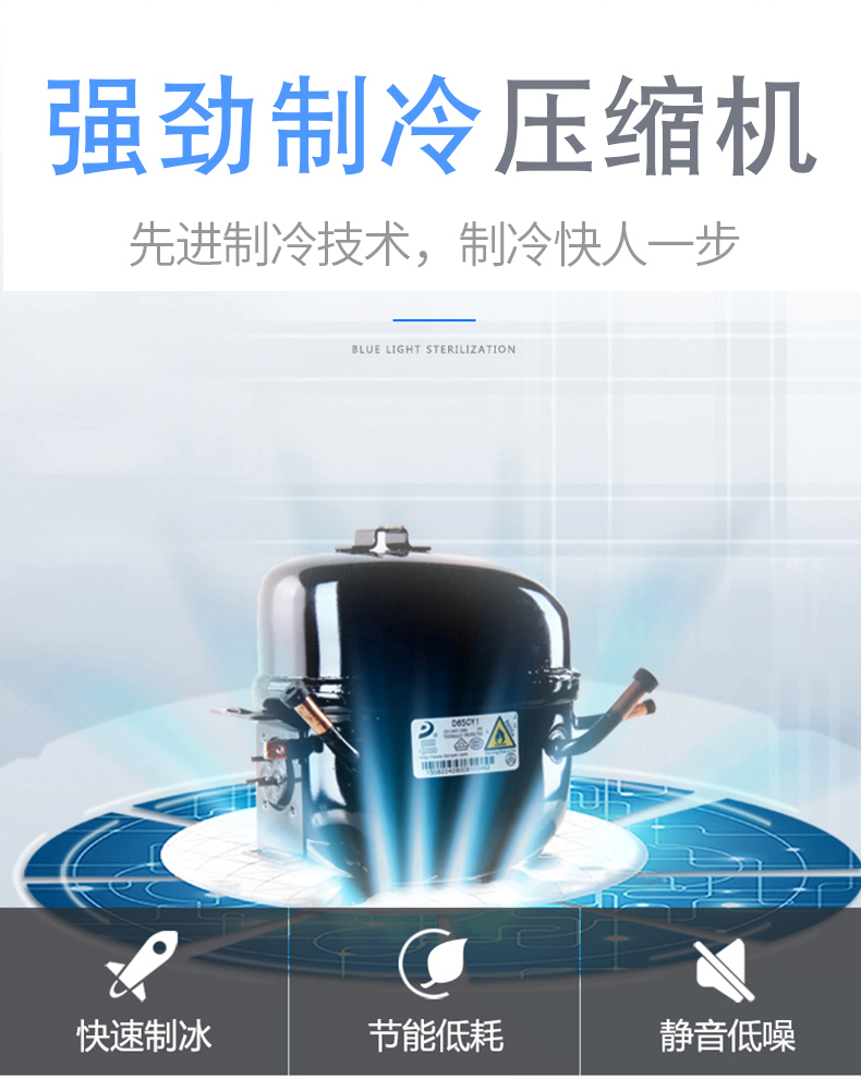 方冰大制冰机商用120KG酒吧KTV全自动冰块制冰机108颗冰格详情图1
