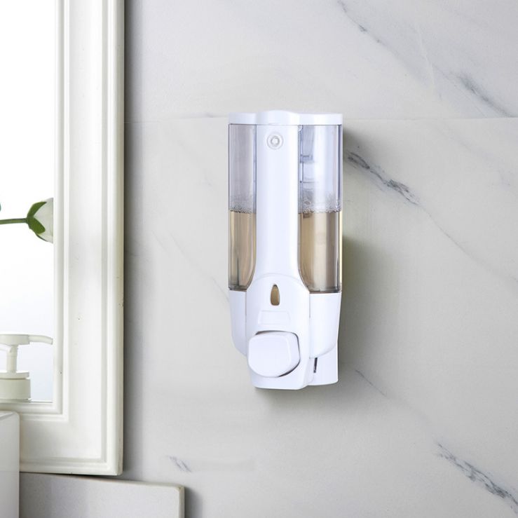 Manual bathroom hand sanitizer bottle wall mount soap dispenser