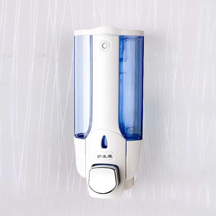 Hotel wall blue cup soap dispenser