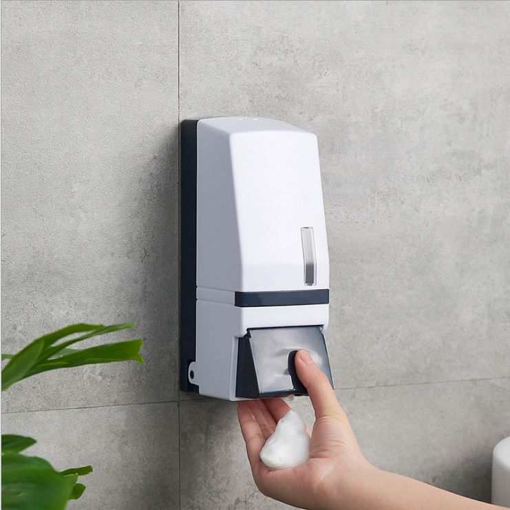 Wall-mounted manual foam soap dispenser, foam plastic hand sanitizer box