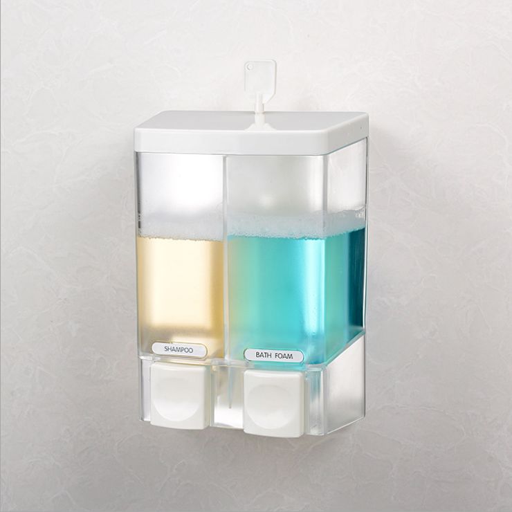 Direct supply new ABS double head plastic integrated soap dispenser non-leakage soap dispenser capacity 480ML*2