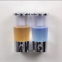Double-head soap dispenser for wall hanging ABS electroplating scrub