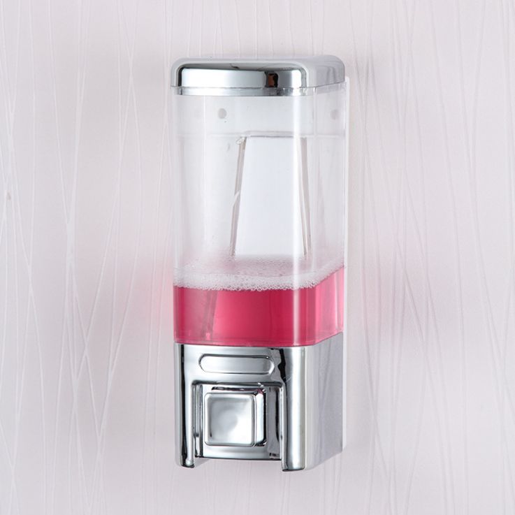 Electroplating soap dispenser manual single head soap dispenser wall mounted