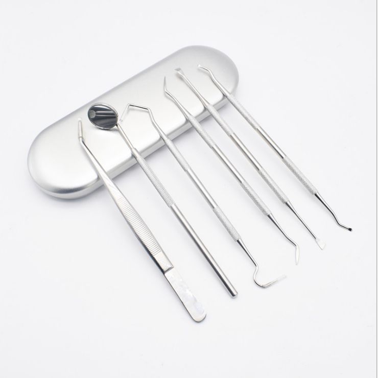 Dental stone remover 420 set of 6 round iron boxes