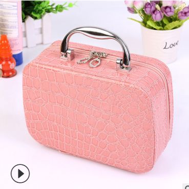 Women's makeup case Portable makeup storage box Convenient makeup bag