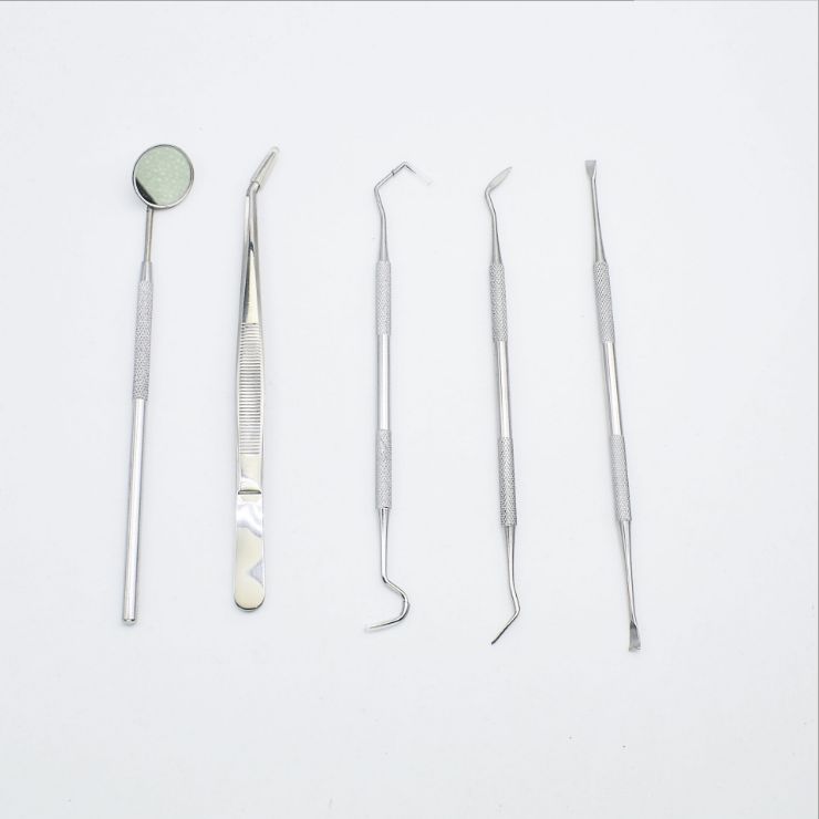 Dental stone remover 420 set of 5 round iron boxes