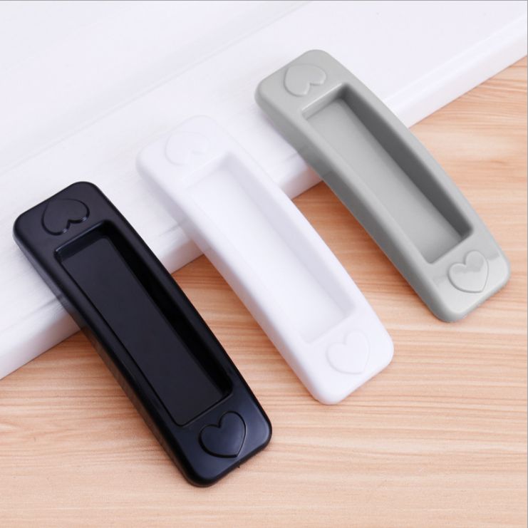 Non-drilling sliding door glass door adhesive auxiliary small handle