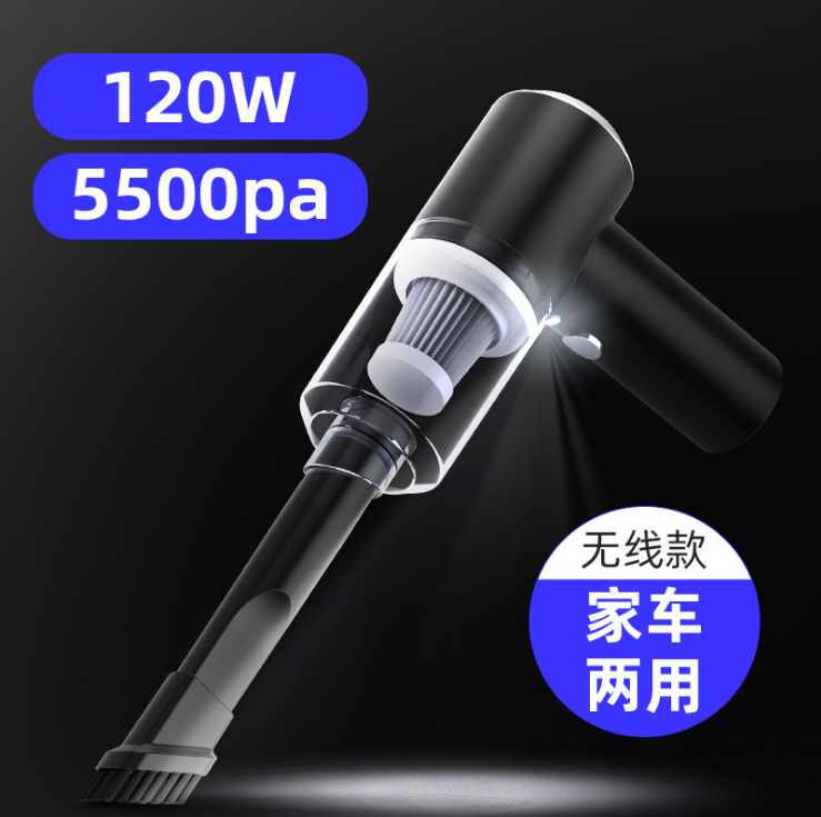 120W portable rechargeable cordless vacuum cleaner for both car and home use detail image 4