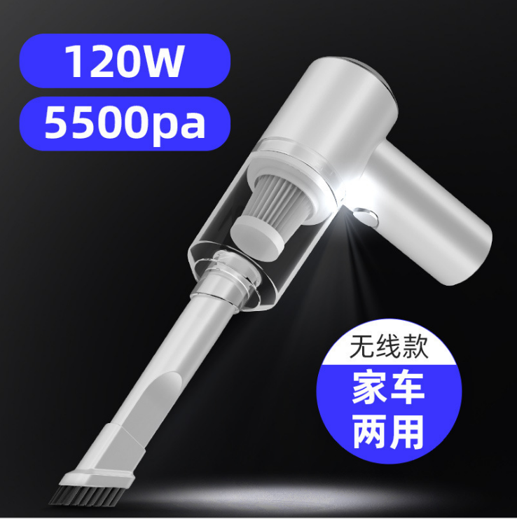 120W portable rechargeable cordless vacuum cleaner for both car and home use detail image 3