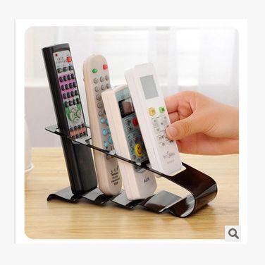 Creative iron four-panel remote control storage rack