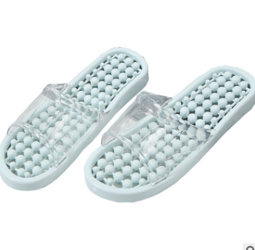 Anti-slip summer household plastic perforated quick-drying massage hollowed-out indoor cooling slippers for women in the bathroom detail image 3