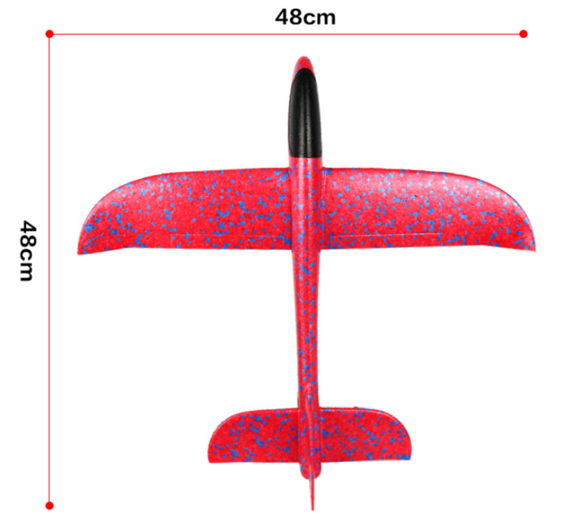 泡沫飞机大号48CM双孔回旋飞机迷彩模型手抛飞机儿童户外玩具批发 现货详情图5