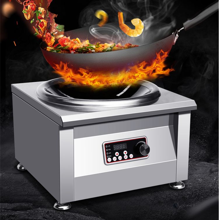 Commercial induction cooker 8000W concave high-power electric stove, induction cooker, electric stove, throwing pot, suitable for hotels, canteens and restaurants