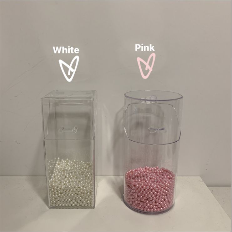 Acrylic flip cover dustproof makeup brush storage bucket
