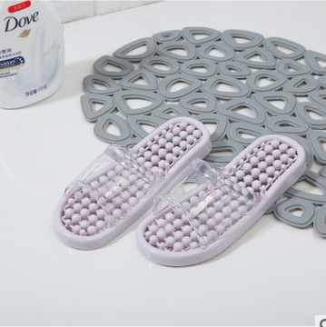 Anti-slip summer household plastic perforated quick-drying massage hollowed-out indoor cooling slippers for women in the bathroom detail image 5
