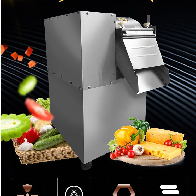 Small vegetable slicer Multi-functional dicing machine Sweet potato potato radish slicer Commercial slicer automatic