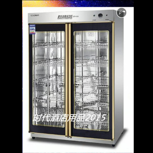 Vertical double-door disinfection cabinet, large-capacity cleaning cabinet, stainless steel disinfection cabinet for canteens and restaurants detail image 1