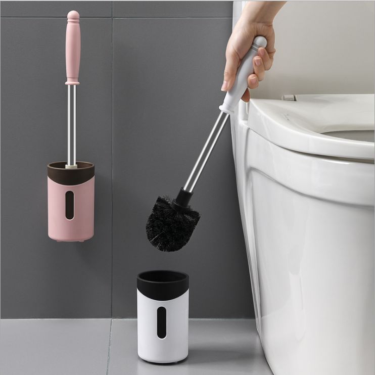 Creative long handle cleaning stiff brush with base